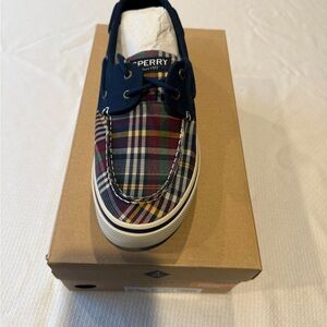 Sperry Men’s 11.5 Halyard Plaid.